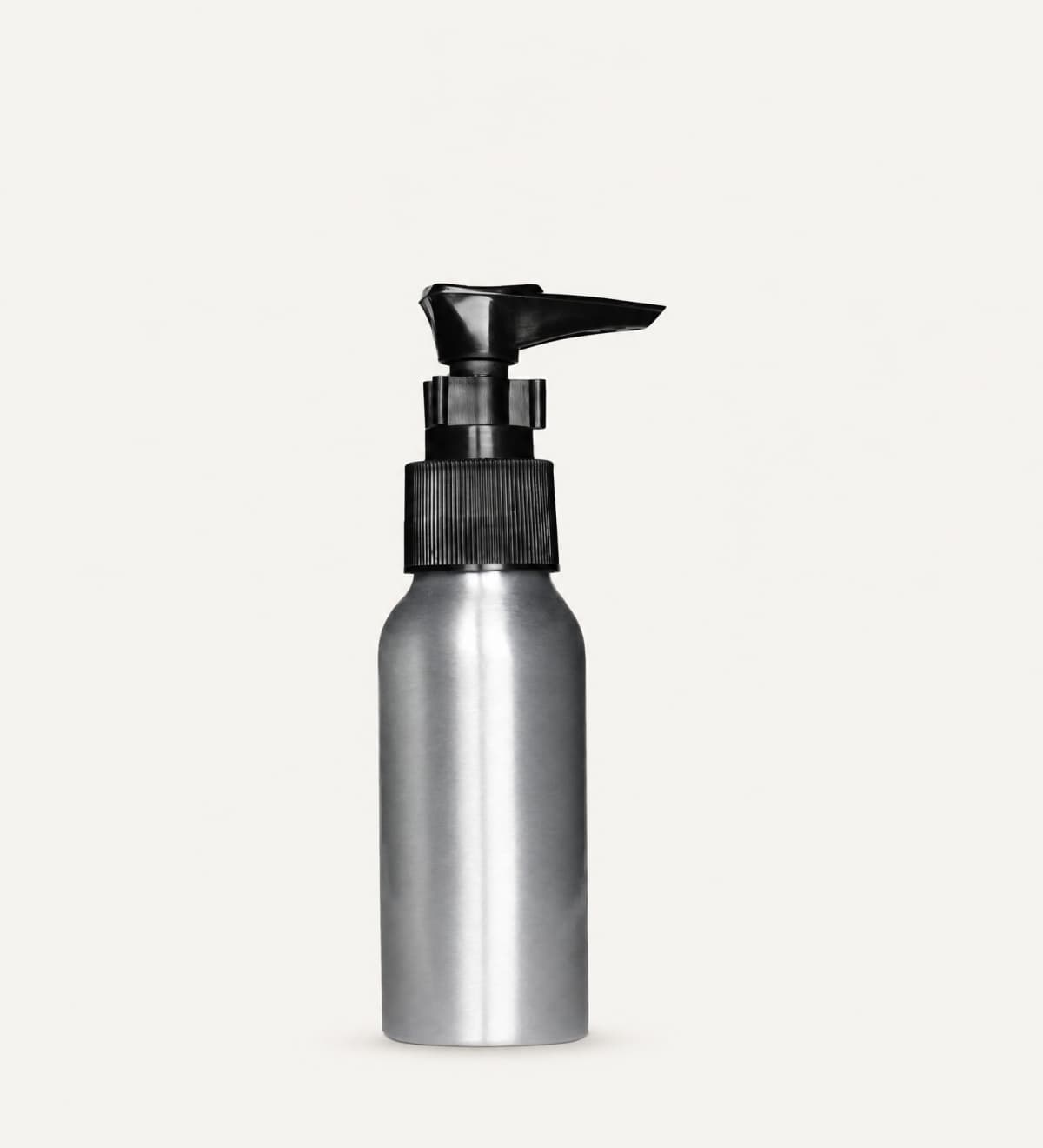 65 ml pour bottle with black screw cap
