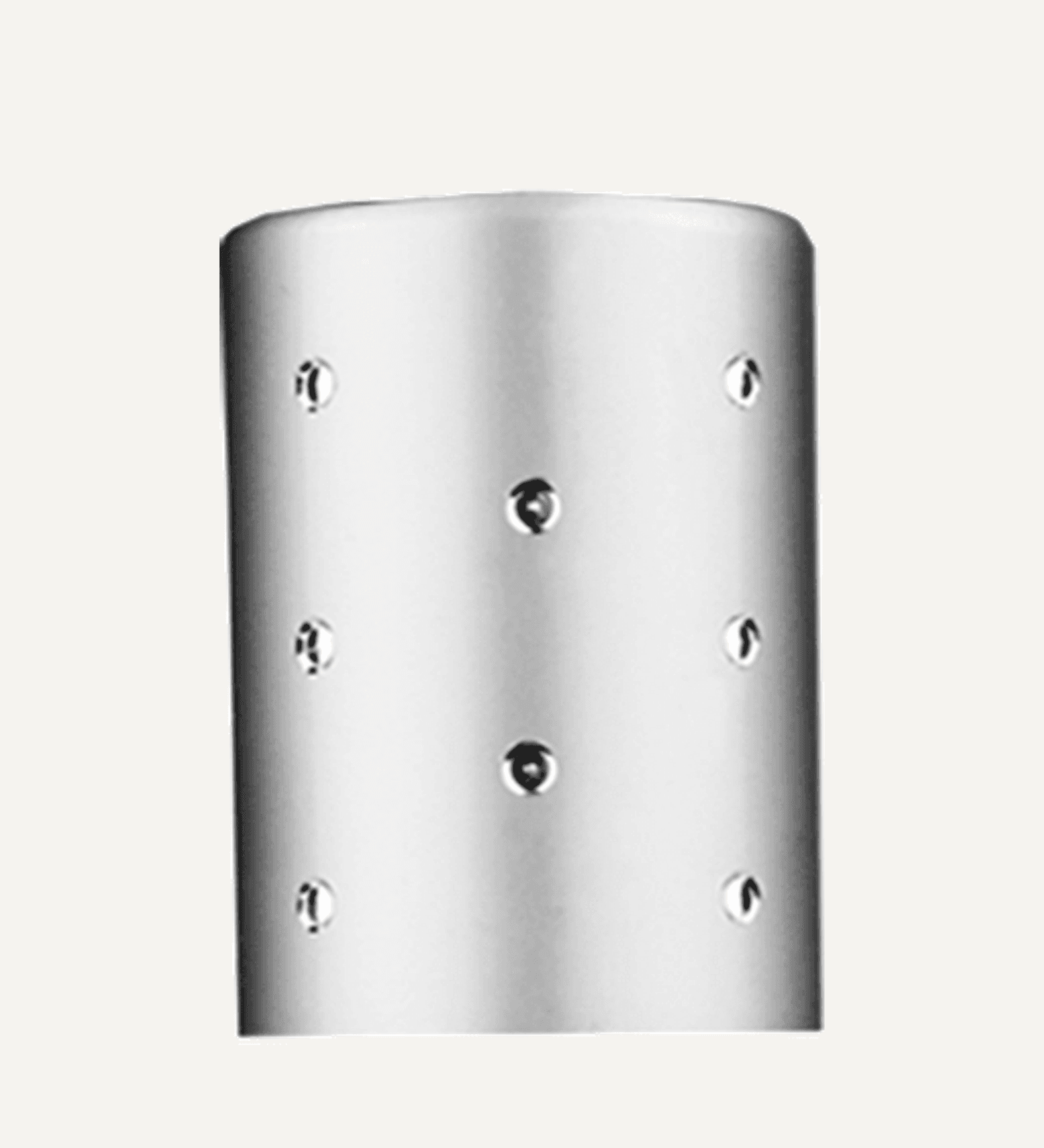 Silver cap with dots or closure for rollon bottles, Threadsize 13-415