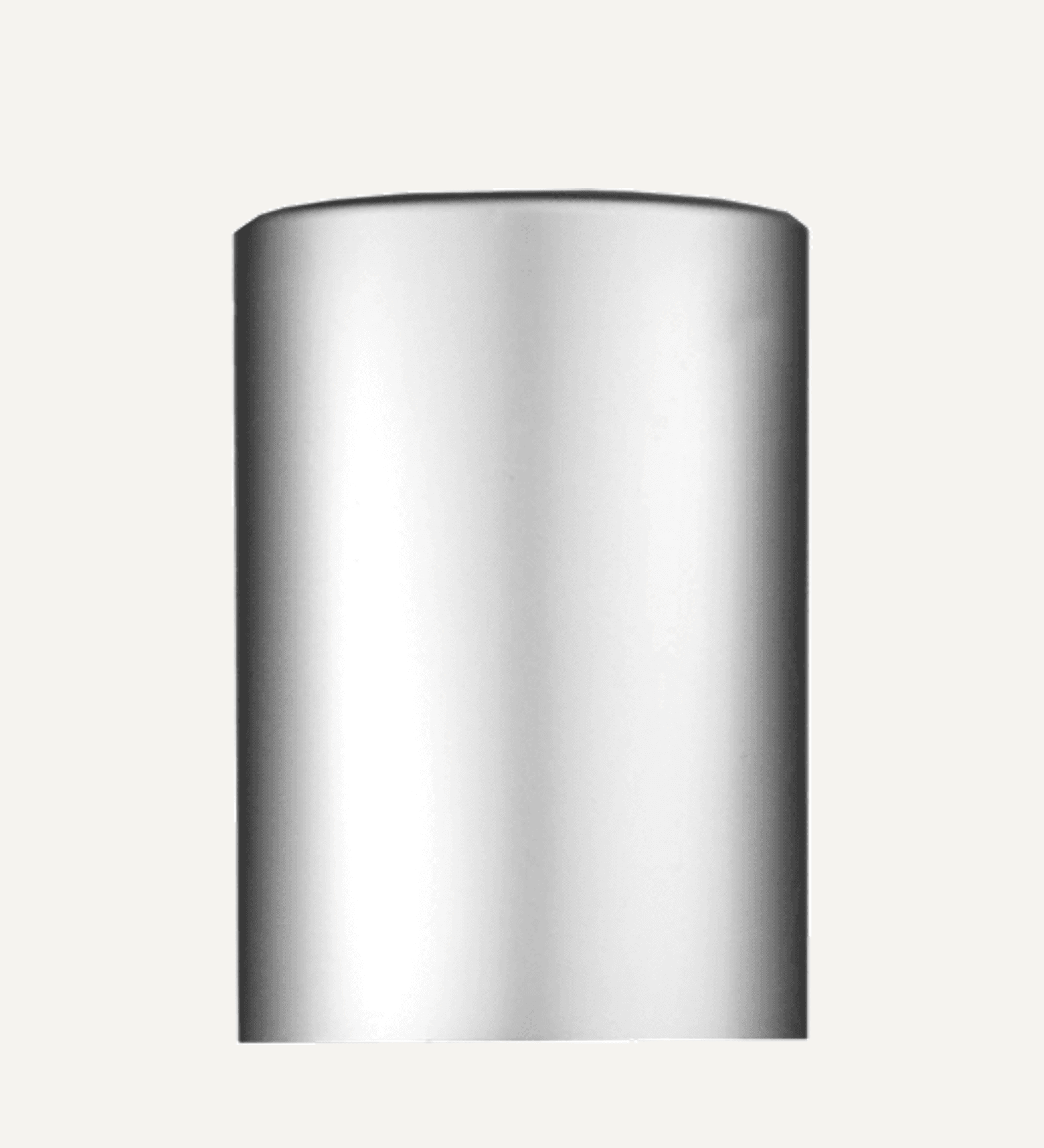 Tall Matte Silver cap or closure for rollon bottles, Threadsize 20-400