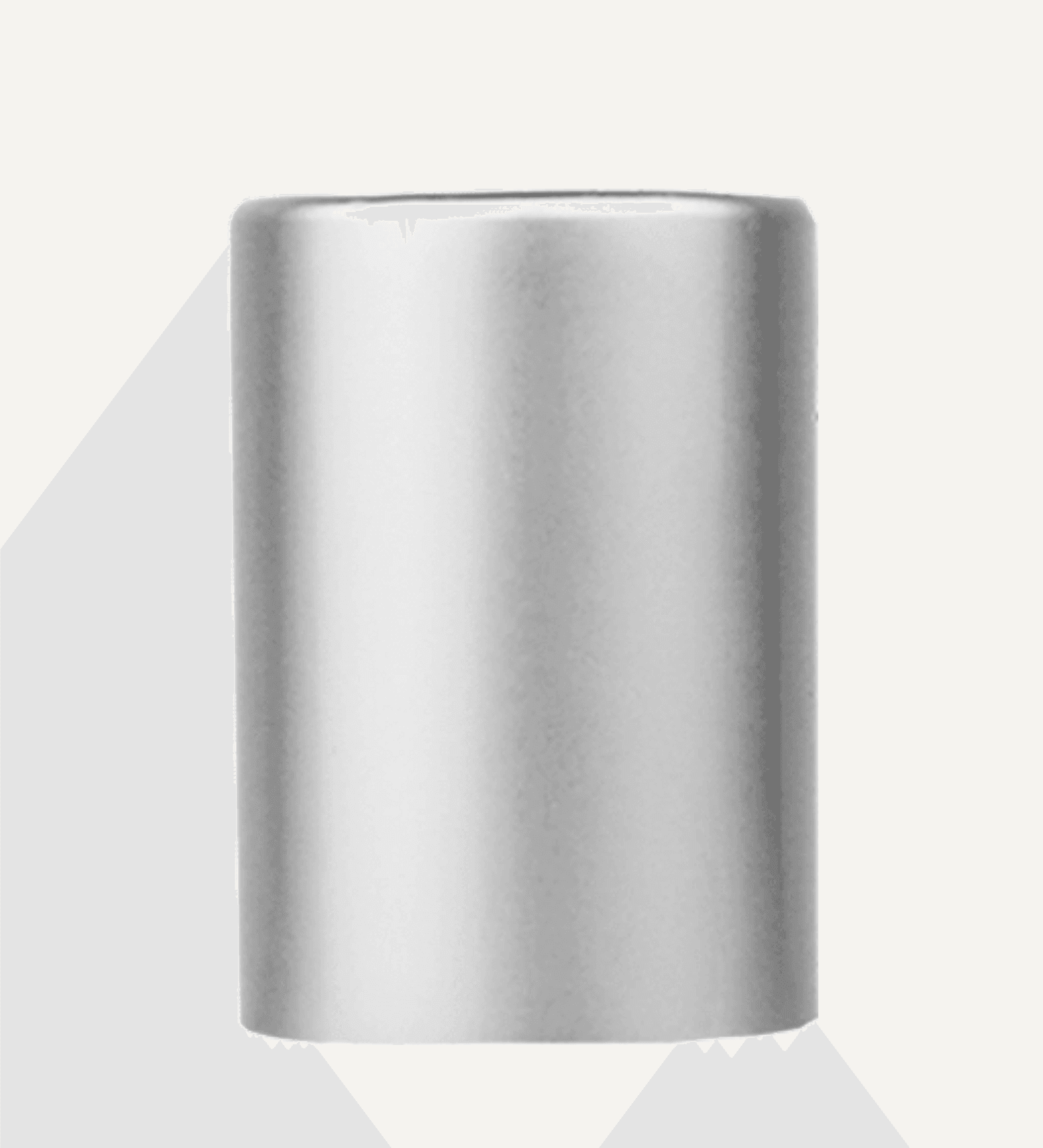 Matte Silver cap or closure for rollon bottles, Threadsize 17-415