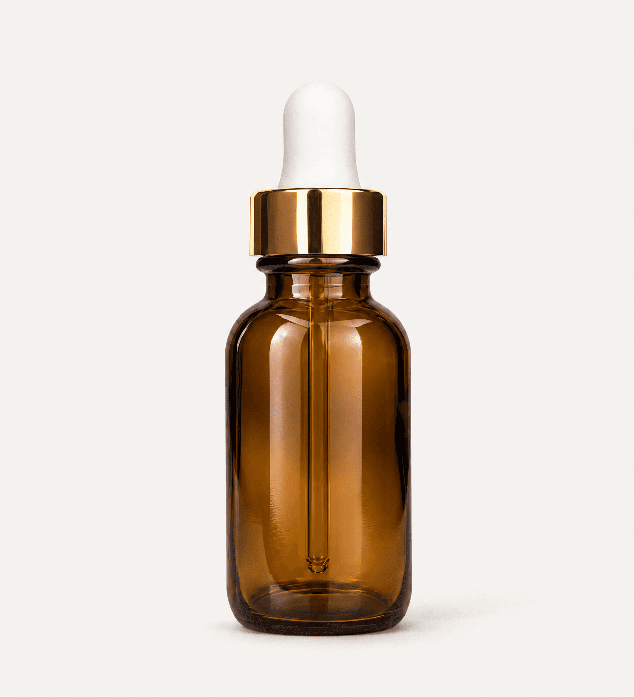 30 ml Amber Boston Round Dropper Bottle