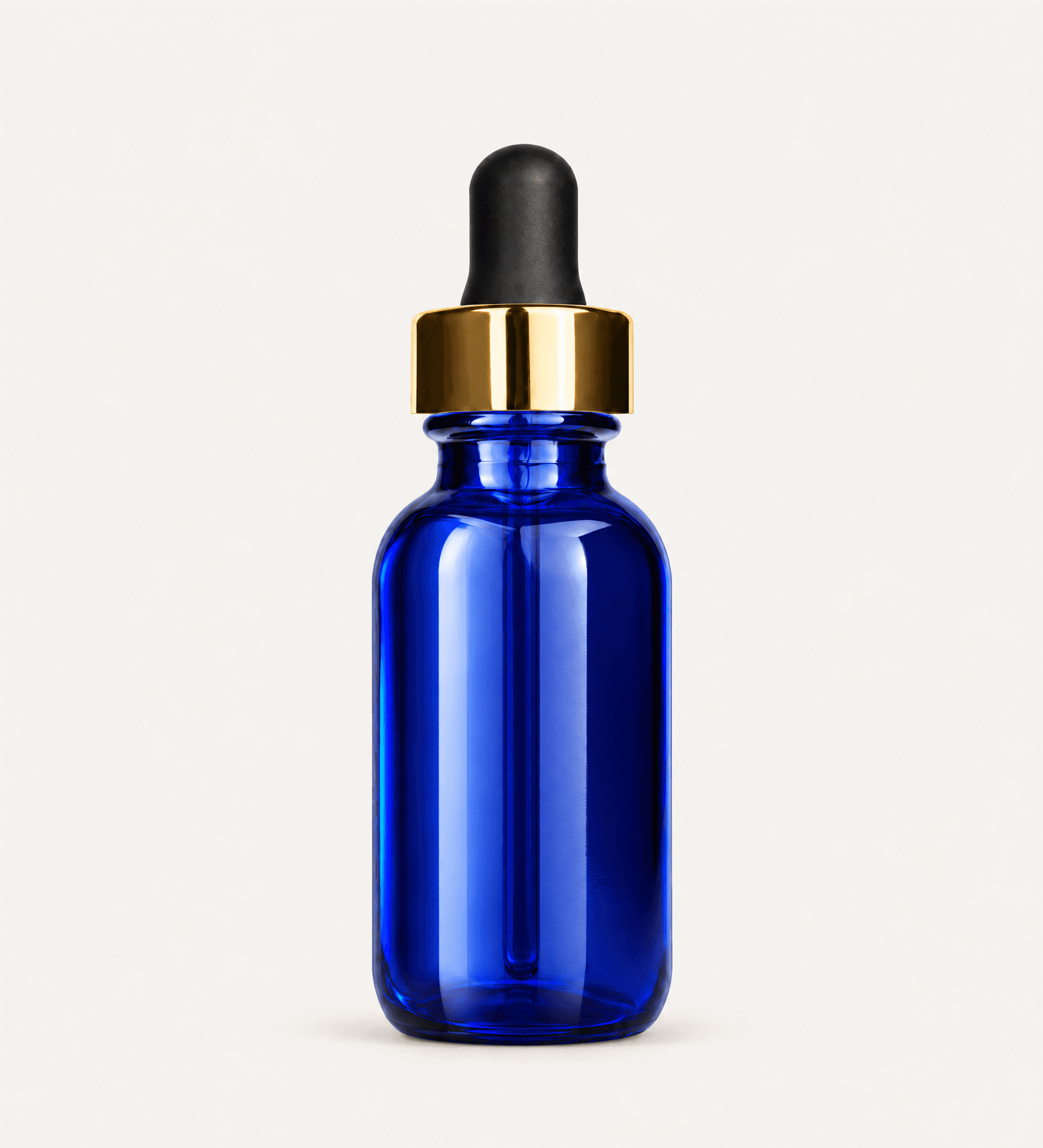 30 ml Cobalt Blue Boston Round Dropper Bottle