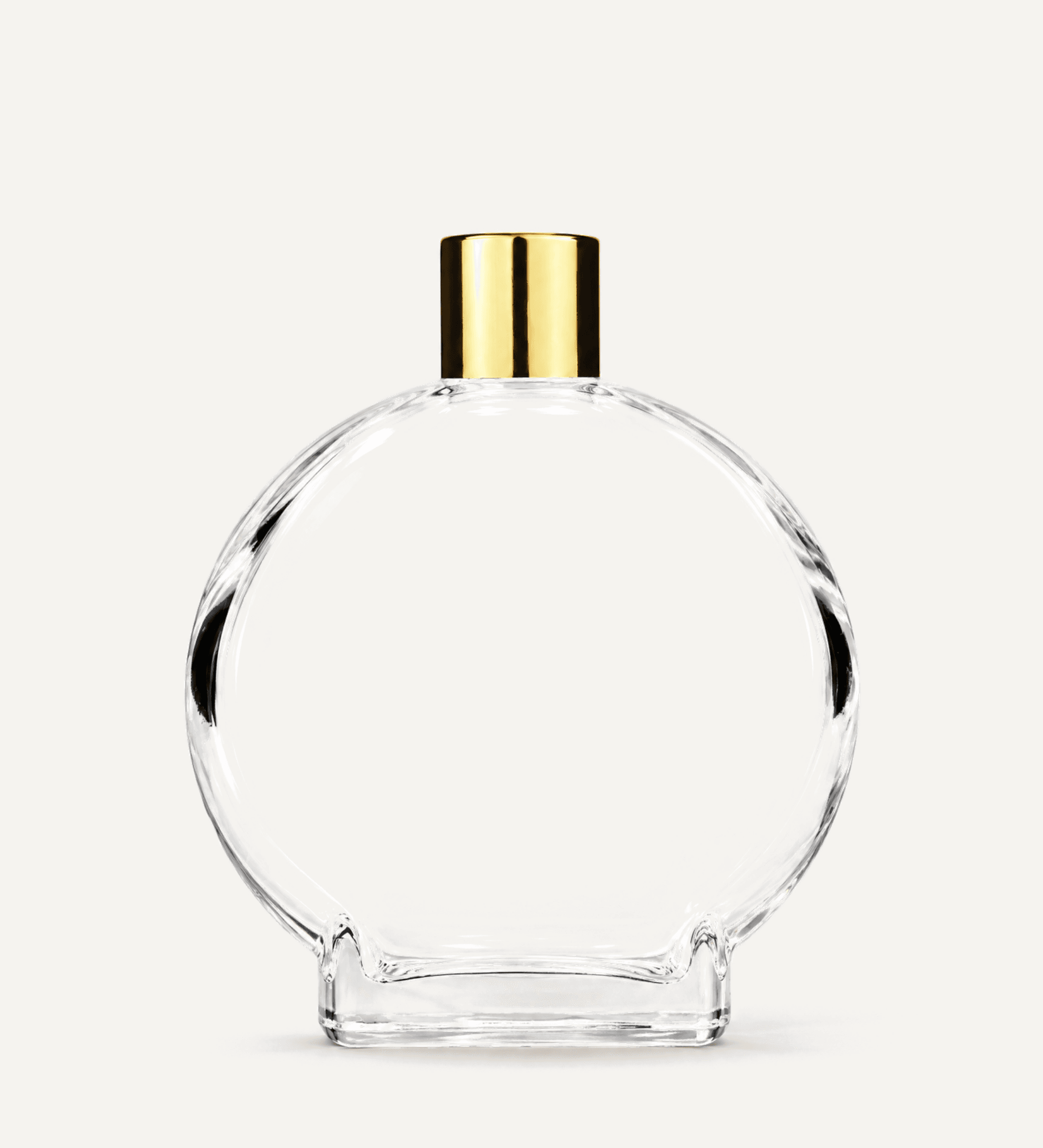 100 ml Clear Circle Reducer Bottle — Empty · capped
