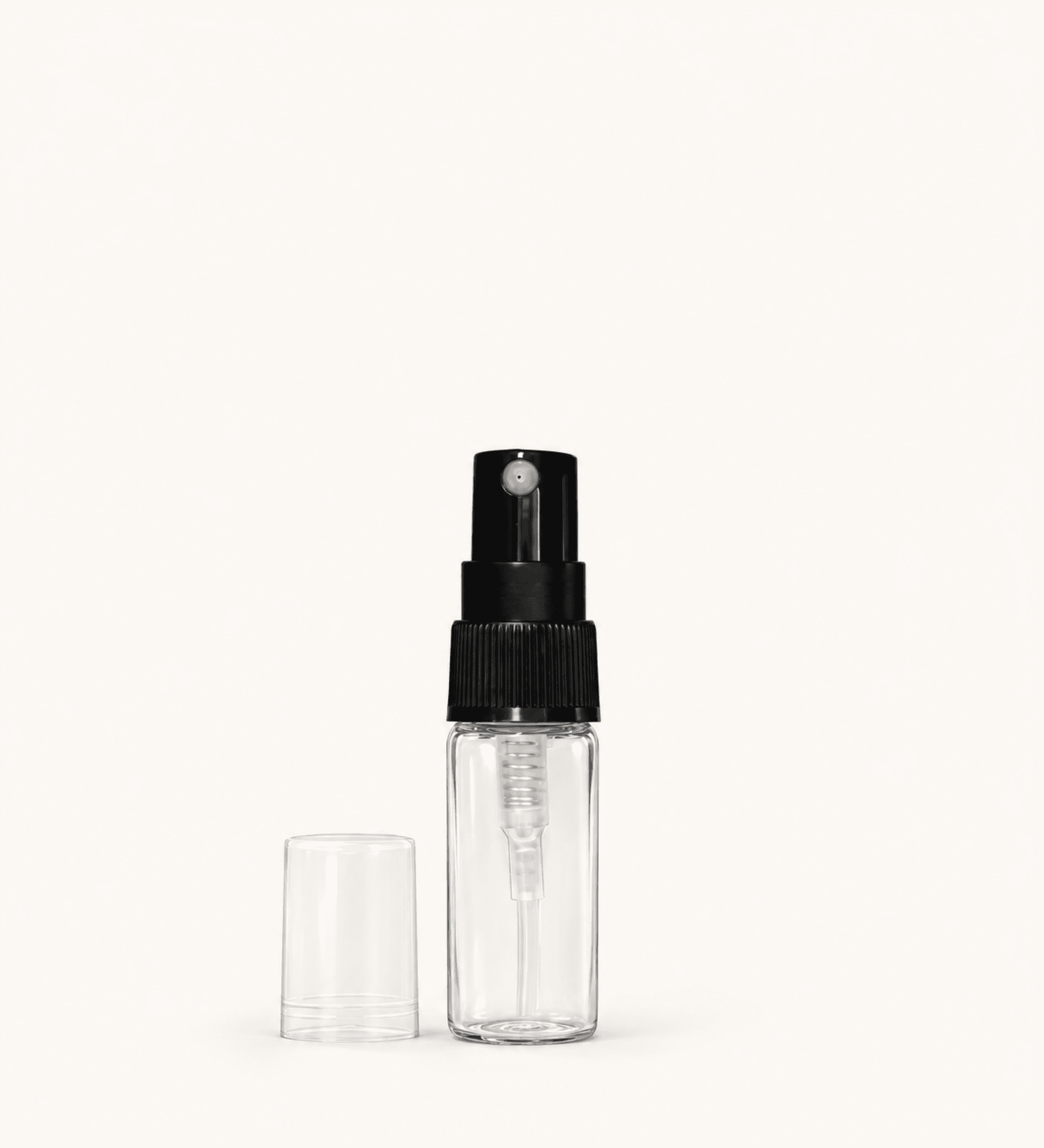 3.3 ml Clear Cylinder Fine Mist Spray Bottle