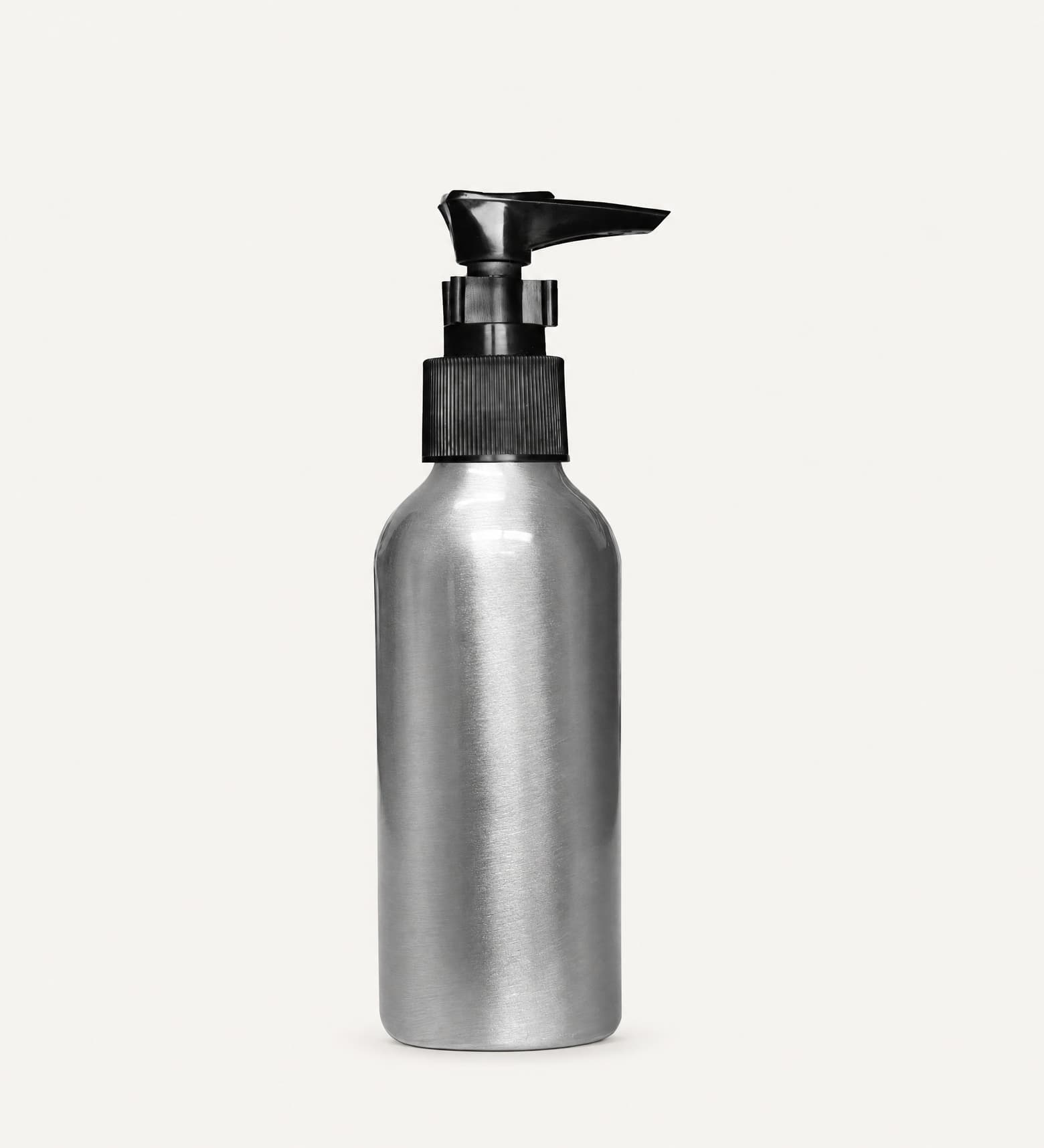 120 ml Clear Aluminum Bottle Lotion Pump Bottle