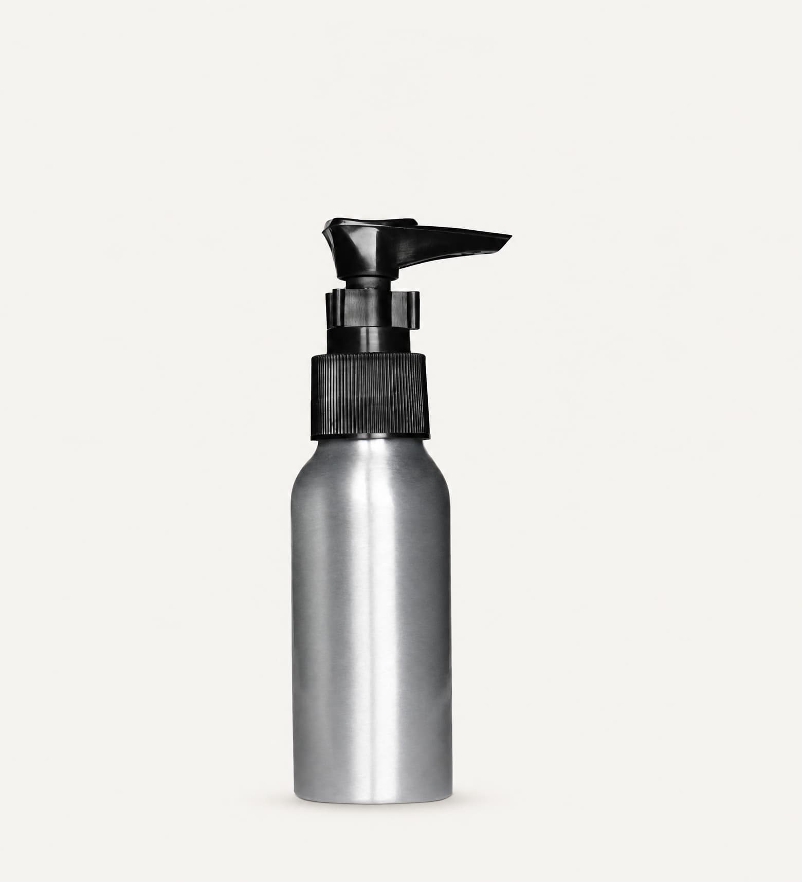 65 ml Clear Aluminum Bottle Lotion Pump Bottle
