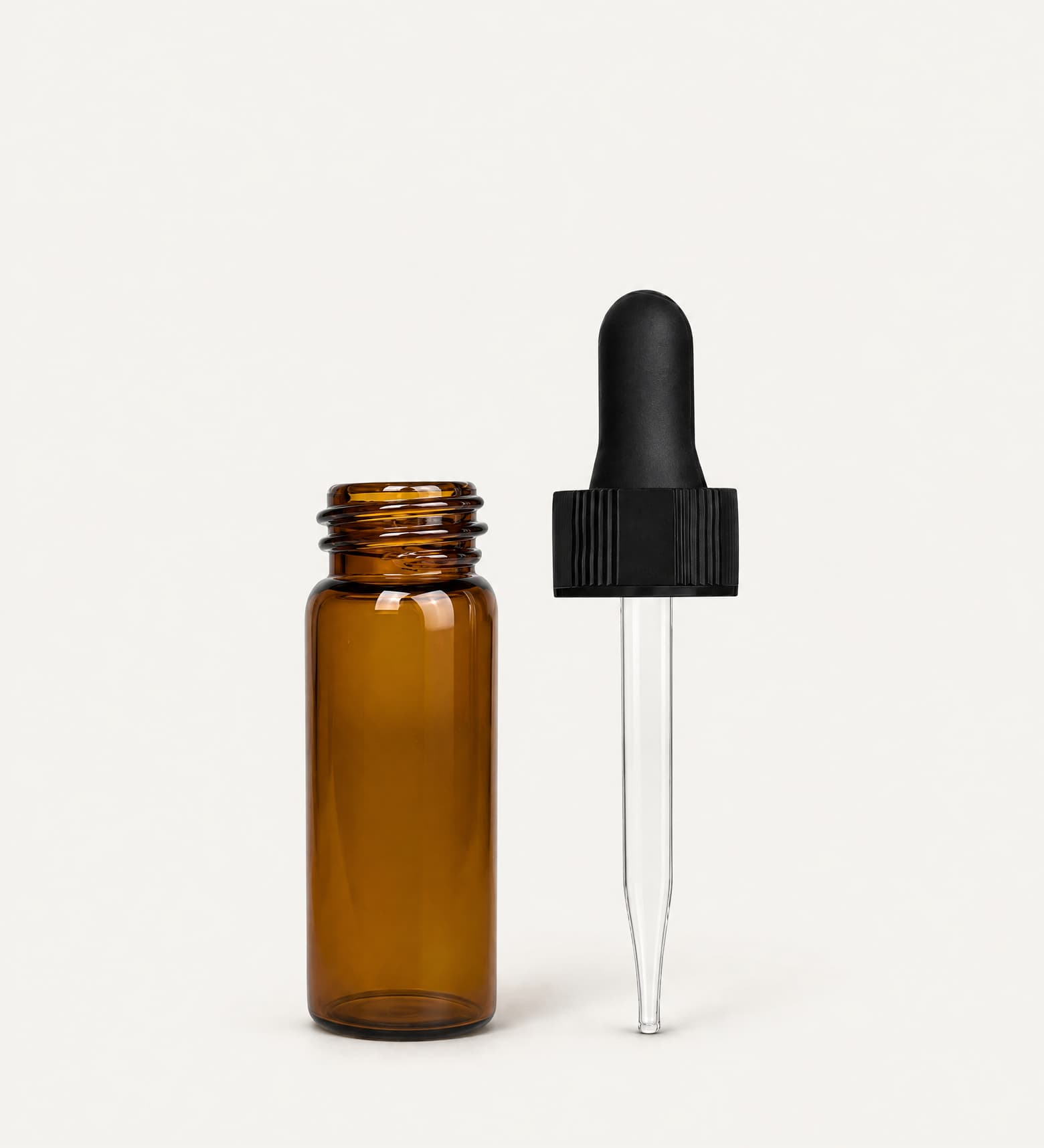 4 ml Amber Vial with Black Dropper